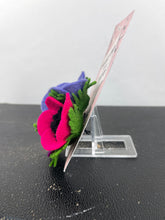 Load image into Gallery viewer, 1940's Felt Flower Anemone Corsage - Pretty Wartime Posy Brooch - Red, Pink, Lilac and Purple