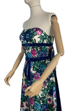 Load image into Gallery viewer, Exceptionally Beautiful Original 1950's Silk Evening Gown with Satin Lined Drapes - Bust 30