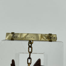 Load image into Gallery viewer, Original 1940s Dangling Brown Scottie Dog Brooch