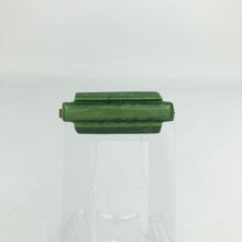 Load image into Gallery viewer, Original 1940s Green Early Plastic Bar Brooch