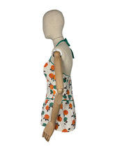 Load image into Gallery viewer, Original 1940's 1950's Floral Cotton Swimsuit - Playsuit - Vintage Swimwear - Bust 40 *