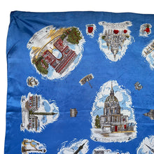 Load image into Gallery viewer, Vintage Paris Tourist Piece Scarf with Moulin Rouge, The Eiffel Tower and More - Great Turban or Headscarf