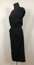Load image into Gallery viewer, CC41 1940s Black Knitted Wiggle Dress by Jaeger - B34 35
