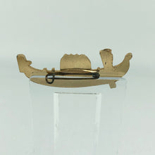 Load image into Gallery viewer, Vintage Gondola Brooch Set With Multicoloured Paste
