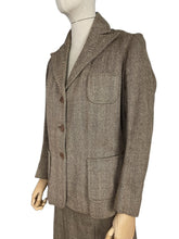 Load image into Gallery viewer, Original 1930's Stylish Dark Brown and Light Brown Tweed Walking Suit - Bust 38