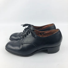 Load image into Gallery viewer, CC41 1940s Black Leather Walking Shoes - UK 3.5