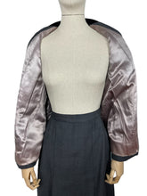 Load image into Gallery viewer, Original 1940's Charcoal Grey Single Breasted Wool Suit by CF Hoggett & Son - Bust 36