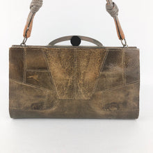 Load image into Gallery viewer, 1930s 1940s Brown Reptile Skin Bag with Matching Coin Purse