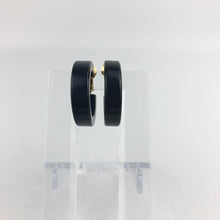 Load image into Gallery viewer, Vintage Dark Green Bakelite Clip On Hoop Earrrings