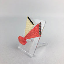Load image into Gallery viewer, 1930s 1940s Cream and Coral Early Plastic Brooch