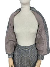 Load image into Gallery viewer, Wounded But Wearable Original 1930's Blue, Brown and Cream Check Suit - Bust 32 33