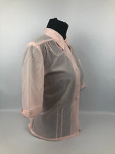Load image into Gallery viewer, 1950S Volup Pink Morphita Nylon Blouse - B40
