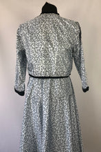 Load image into Gallery viewer, 1950s Artificial Silk Novelty Print Dress and Bolero Set - B32