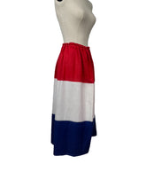 Load image into Gallery viewer, Original 1940's Red, White and Blue Skirt Made from the Netherlands Flag - Victory Skirt