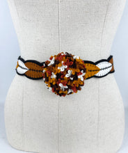 Load image into Gallery viewer, 1940's Style Colourful Felt Belt in Autumnal Shades Made From a 1941 Pattern Using Pure Wool Felt - Waist 36 37
