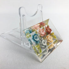 Load image into Gallery viewer, Large Original 1940's Reverse Carved Lucite Brooch with Flowers *