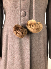 Load image into Gallery viewer, Exceptional 1940s Genuine Fur Trimmed Princess Coat and Dress Set by Reels of Milwaukee - B36