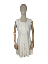 Load image into Gallery viewer, Original 1930's White Tennis Dress - Perfect Summer Frock - Bust 36 38