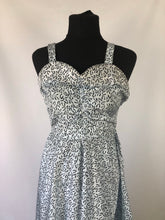 Load image into Gallery viewer, 1950s Artificial Silk Novelty Print Dress and Bolero Set - B32