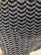 Load image into Gallery viewer, Original 1930s Navy and White Chevron Stripe Woollen Swimsuit - Bust 34 36