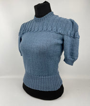 Load image into Gallery viewer, 1940s Reproduction Jumper with Harebell Design on the Yoke and Sleeve Head - Bust 33"/34"