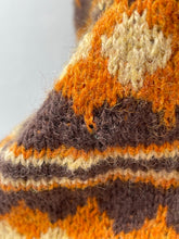 Load image into Gallery viewer, Vintage Fair Isle Pullover in Autumnal Shades of Brown, Rust and Cream - Bust 34" - AS IS