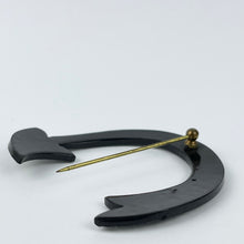 Load image into Gallery viewer, Art Deco Arrow Shaped Black Hat Flash Set With Clear Paste - Great Vintage Piece
