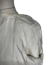 Load image into Gallery viewer, Original 1950's Cream Textured Cotton Lightweight Summer Coat - Bust 40