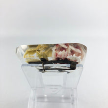 Load image into Gallery viewer, Original 1940s Reverse Carved Lucite Brooch with Flowers and Bluebirds