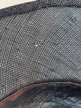 Load image into Gallery viewer, Original 1930s American Made Fine Brown Straw Summer Hat with Cream, Brown and Rust Grosgrain Trim *