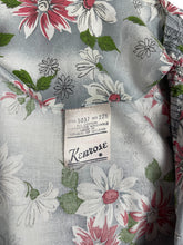 Load image into Gallery viewer, Original Volup 1950's Kenrose Grey Cotton Dress with Pink and White Floral - Bust 40 42 *