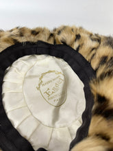 Load image into Gallery viewer, Fabulous Vintage Faux Fur Hat in Leopard Print - Such a Fun Piece