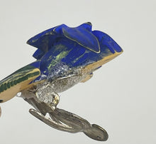 Load image into Gallery viewer, Vintage Gentian Brooch and Earrings Set From the 1940's or 1950's
