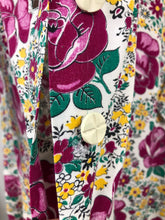 Load image into Gallery viewer, 1940s Floppy Cotton Dress with Pink Roses Print - Bust 40 42