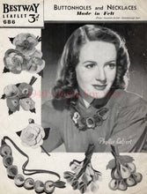 Load image into Gallery viewer, 1940's Felt Flower Anemone Corsage - Pretty Wartime Posy Brooch - Lilac, Pink, Mauve and Purple