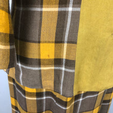 Load image into Gallery viewer, 1940s Mustard and Check Colour Block Suit