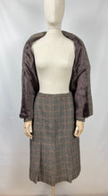 Load image into Gallery viewer, Original 1930s Black, Cream and Red Check Walking Suit - Bust 34 35