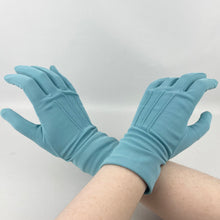 Load image into Gallery viewer, Vintage Dents Soft Blue Seamed Nylon Gloves - Great Vintage Accessory