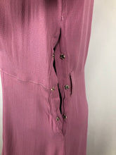 Load image into Gallery viewer, CC41 Rose Pink Crepe Day Dress - Bust 34" 36"