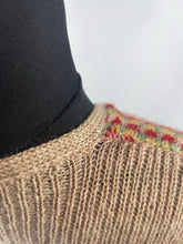 Load image into Gallery viewer, Original 1940s Fair Isle Waistcoat in Red, Green and Yellow - Charming Vintage Knit - Bust 30 31 32