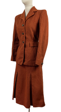Load image into Gallery viewer, Original 1930s Chestnut Tweed Walking Suit - Exquisite Colour - Bust 34 35 36