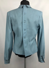 Load image into Gallery viewer, Original 1940s CC41 Blue Wool Blouse by Etam- B36 38