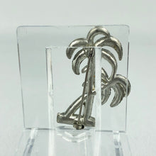 Load image into Gallery viewer, Vintage Green and Clear Paste Palm Tree Brooch
