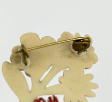 Load image into Gallery viewer, Original 1940s Red, White and Blue Patriotic Scottie Dog and Flower Spray Brooch
