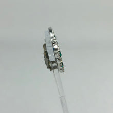 Load image into Gallery viewer, Vintage Green and Clear Paste Clip On Earrings