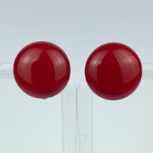 Load image into Gallery viewer, Vintage Cherry Red Class Clip-on Earrings