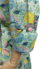 Load image into Gallery viewer, Fabulous Original 1940's 1950's Cotton Summer Dress with Pockets in Pretty Pastel Shades on Green - Bust 36 37 *