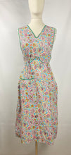 Load image into Gallery viewer, 1940s Floral Cotton Apron - Would Make A Great Summer Dress - Bust 36 37 38 *
