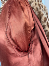 Load image into Gallery viewer, Original 1940’s Fabulous Faux Fur Leopard Print Coat by Jancourt Model - Bust 36 38 40 42