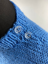 Load image into Gallery viewer, Reproduction 1930s Hand Knitted Jumper in Soft Blue - B36 37 38 39 40
